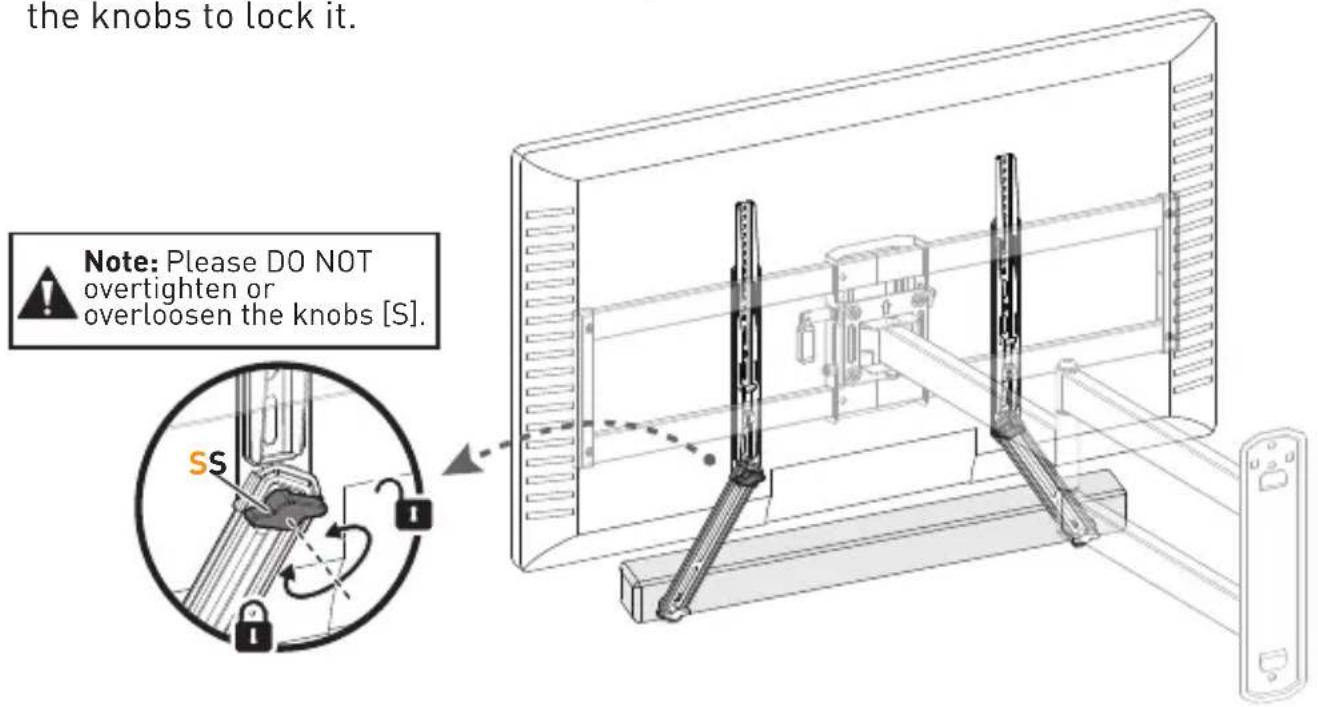 ErgoAV ERSB1-01B - STEP 4 adjust the Soundbar Brackets - 1