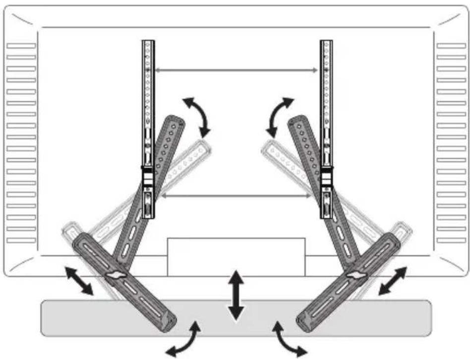 ErgoAV ERSB1-01B - ÉTAPE 4 Ajustez les Supports de la Barre de Son - 2