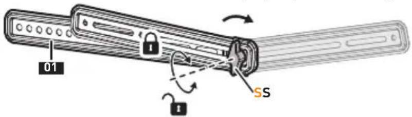 ErgoAV ERSB1-01B - STEP 1 Infold the Adjustable Bracket - 1
