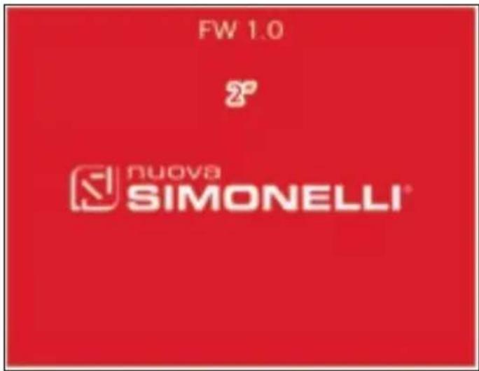 NUOVA SIMONELLI Mythos GX - EINSCHALTEN DES DISPLAYS - 1
