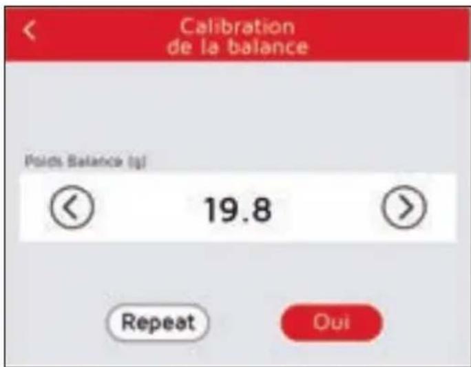 NUOVA SIMONELLI Mythos GX - ÉTALONNAGE DE LA BALANCE - 4