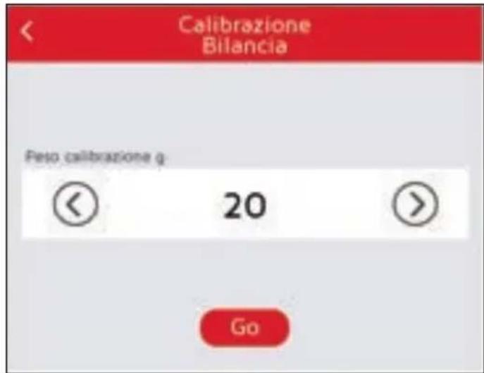 NUOVA SIMONELLI Mythos GX - CALIBRAZIONE BILANCIA Solo in modalità Gravimetrico. - 1