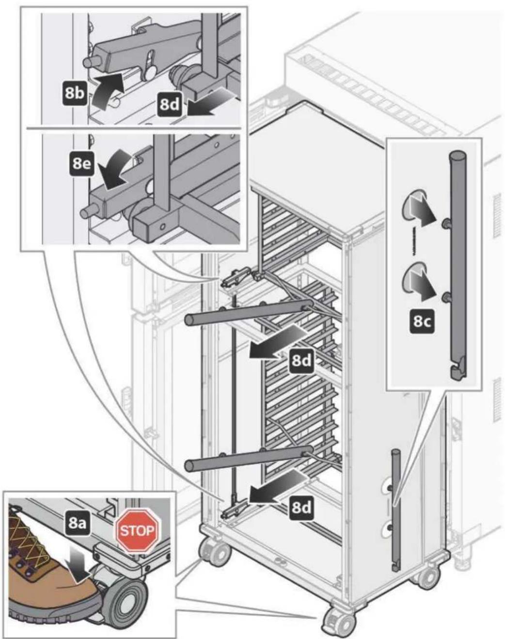 Unox BAKERTOP RETAIL XETC-12EU-YPRMN - CHARGEMENT ET UTILISATION DES PLACARDS AVEC PORTE-PLAQUES - 2
