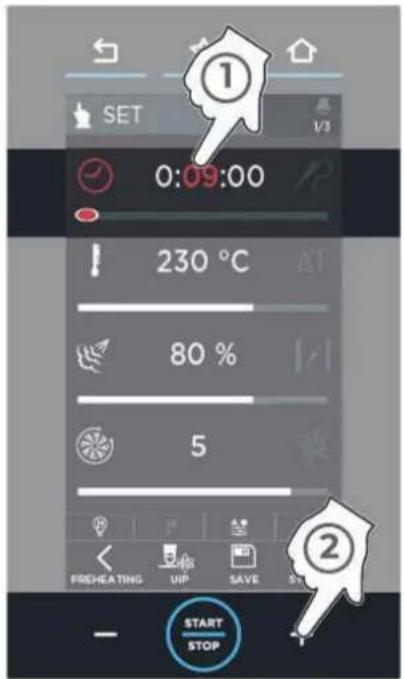 Unox BAKERTOP RETAIL XETC-12EU-YPRMN - En agissant sur les touches - 2