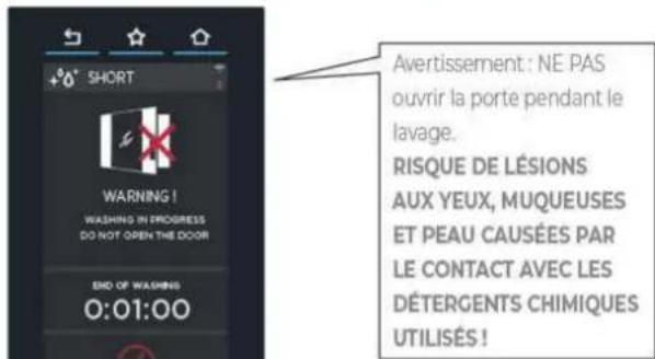 Unox BAKERTOP RETAIL XETC-12EU-YPRMN - L'afficheur indique le temps restant avant la fin du lavage. - 2