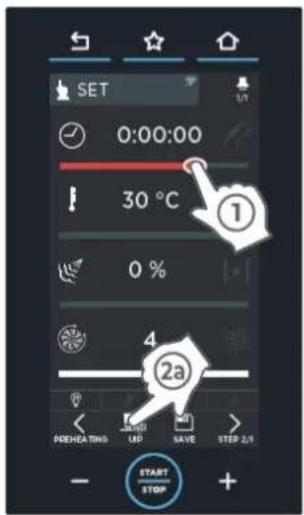 Unox BAKERTOP RETAIL XETC-12EU-YPRMN - ▶ Programmer une ou plusieurs phases de cuisson - 1