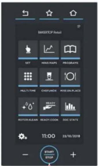 Unox BAKERTOP RETAIL XETC-12EU-YPRMN - Interface du four pour l'utilisateur - 2
