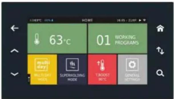 Unox EVEREO XAEC-10HS-EPL - Démarrer le programme (avec point de commande) en mode PLAQUE - 8