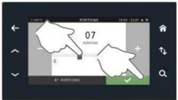 Unox EVEREO XAEC-10HS-EPL - Comment sont gérées les portions en mode plaque ? - 10