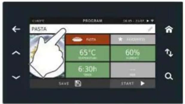 Unox EVEREO XAEC-1013-EPR - Accomplissement du nouveau programme (nom, préféré et point de commande) - 1