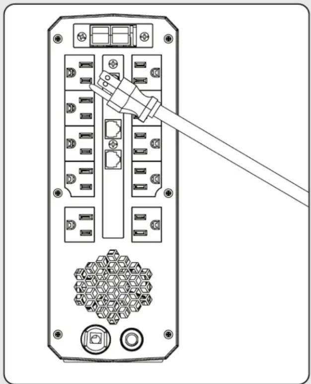 Tripp Lite SMART1500PSGLCD - Step 2: Plug Equipment into the UPS - 1