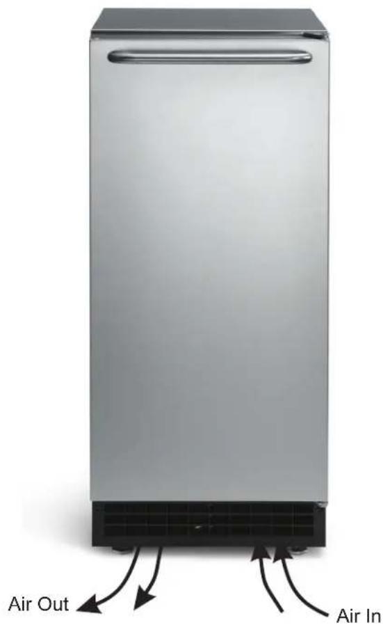 Scotsman CU50X - Air flow & Control Panel - 1