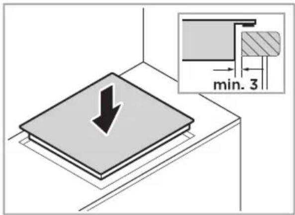 MIDEA MIH743E325GK - Insertion de l'appareil - 1