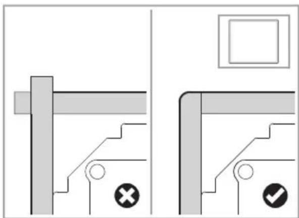 MIDEA MIH743E325GK - Colocación de la tira de sellado - 2