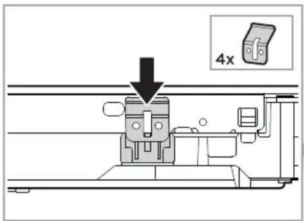 MIDEA MIH743E325GK - Localisation des supports de fixation - 2