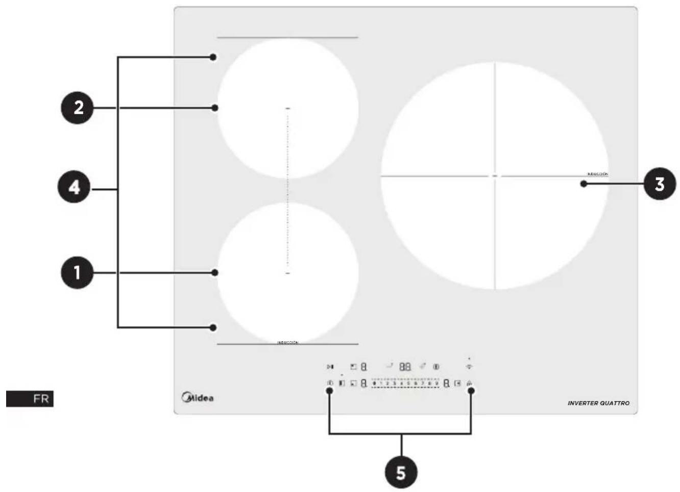 MIDEA MIH743BE325GK - APERÇU DU PRODUIT - 1