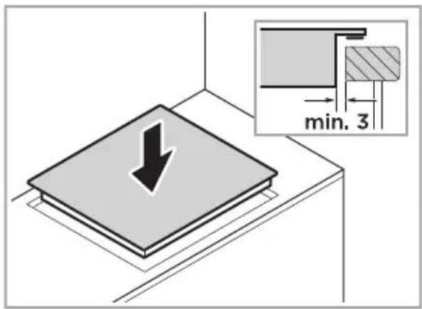 MIDEA MIH743BE325GK - Inserción del aparato - 1