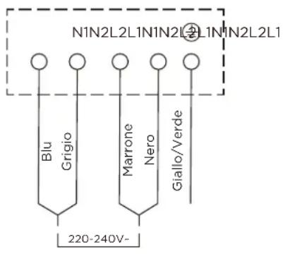 MIDEA MIH662D782BH - Collegamento del piano cottura alla rete elettrica - 3