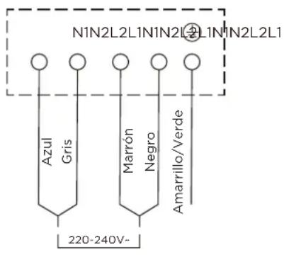 MIDEA MIH662D782BH - Conexión de la placa a la red eléctrica - 3