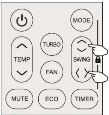 MODE TURBO SWING TEMP FAN MUTE ECO TIMER