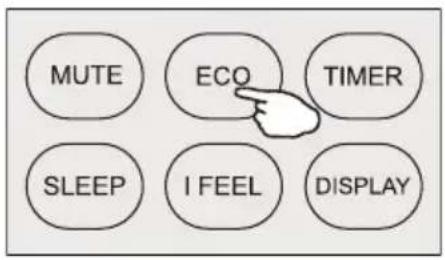 MUTE ECO TIMER SLEEP I FEEL DISPLAY