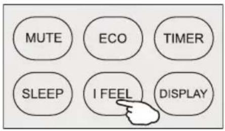 MUTE ECO TIMER SLEEP I FEEL DISPLAY