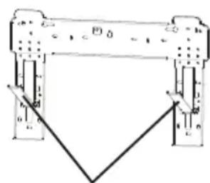 Technical diagram of a mechanical assembly with labeled components and dimensions