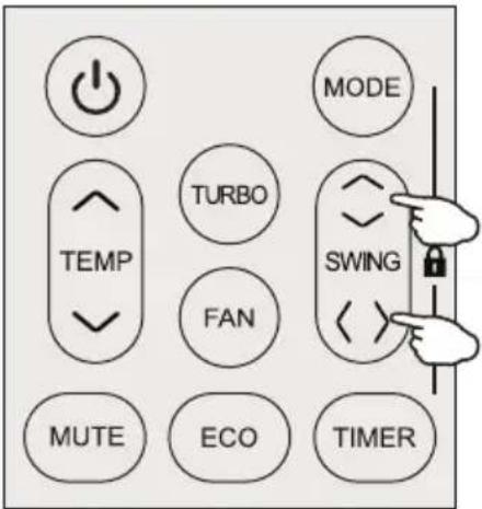 MODE TURBO SWING FAN TEMP MUTE ECO TIMER