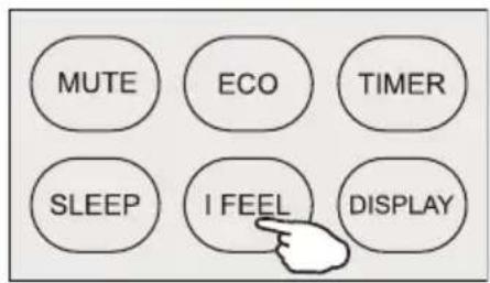 MUTE ECO TIMER SLEEP I FEEL DISPLAY