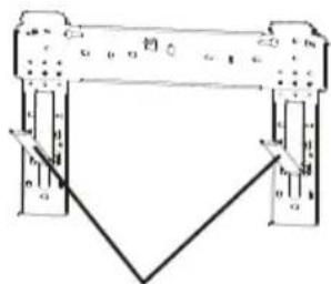 Diagram of a mechanical or electrical device with labeled components and measurement markings