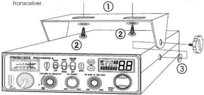 PRESIDENT Richard II - 1) WHERE AND HOW TO MOUNT YOUR TRANSCEIVER - 1
