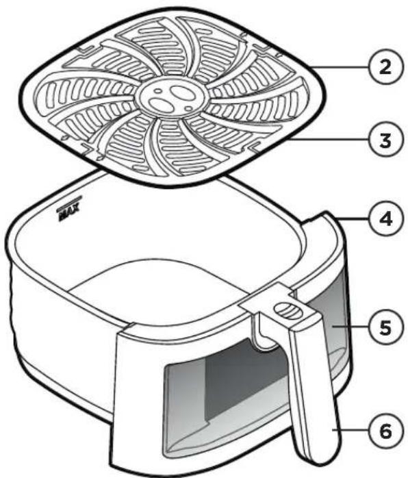 Chefman TurboFry Touch RJ38-SQPF-8T - INSTRUCTIONS RELATIVES AU CORDON COURT - 1