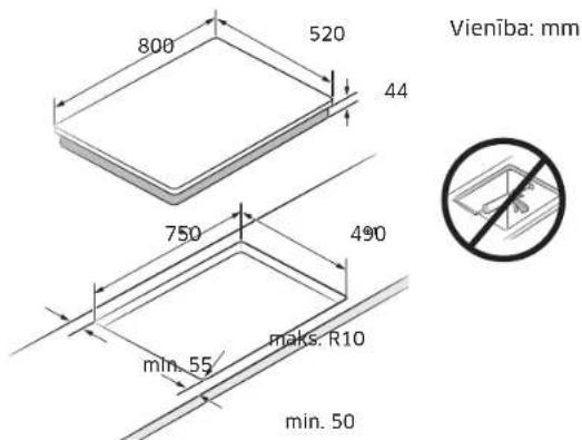 SAMSUNG NZ85C6058FK - Plīts virsmas uzstādīšana - 2