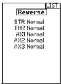 SPEKTRUM DXC+ - To reverse a channel direction: - 1