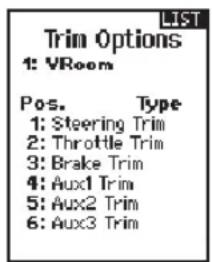 SPEKTRUM DXC+ - TRIM ASSIGN (affectation des TRIMS) - 1