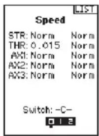 SPEKTRUM DXC+ - To adjust the Speed: - 1
