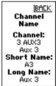 SPEKTRUM DXC+ - To change the Channel Name: - 1