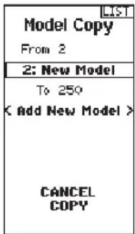 SPEKTRUM DXC+ - MODEL UTILITIES (FONCTIONS UTILITAIRES DE LA MAQUETTE) - SUITE - 2