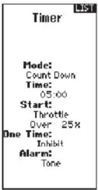 SPEKTRUM DXC+ - MENU BIND/ FRAME - 1