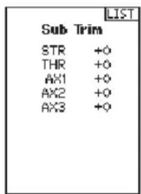 SPEKTRUM DXC+ - SUB-TRIM - 2