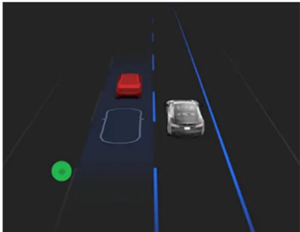 TESLA Model S (2026) - Changement de voie auto - 1