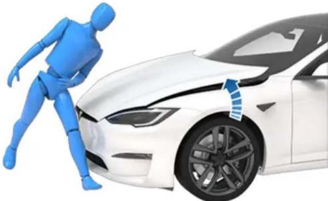 TESLA Model S (2026) - Fonctionnement du capot actif - 1