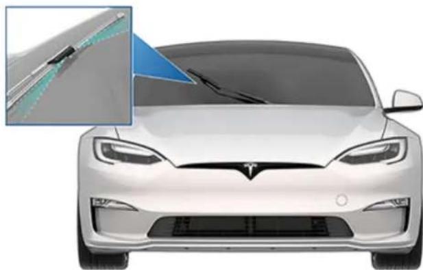 TESLA Model S (2026) - Nettoyage des gicleurs de lave-glace - 1