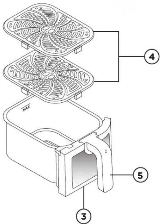 Chefman TurboFry Touch RJ38-SQPF-45TDB-2W - INSTRUCTIONS RELATIVES AU CORDON COURT - 1