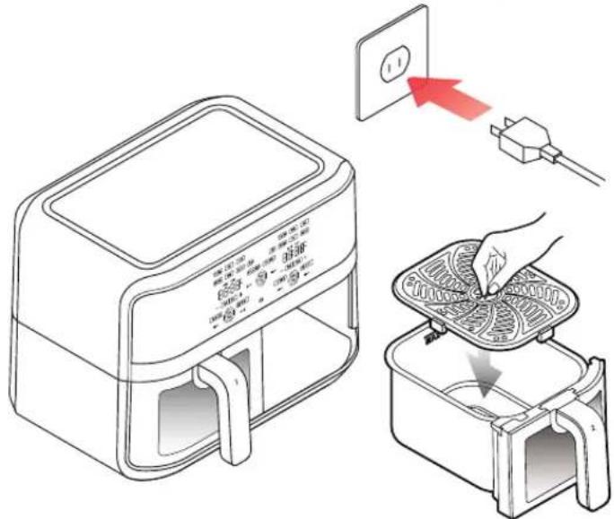 Chefman TurboFry Touch RJ38-SQPF-45TDB-2W - PREPARARSI A CUOCERE - 1