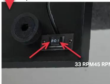 PRO-JECT Elvis - switch located on the left side under the plinth. - 1