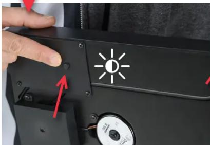 PRO-JECT Elvis - Control LED lighting via the button located on the left side under the plinth. Hold the button to dim the light. - 1