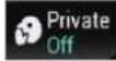 PIONEER AVH-4100NEX - ● Touch the following keys to turn private mode on or off. - 2