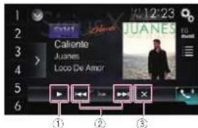 PIONEER AVH-4100NEX - Pulse la siguiente tecla. - 2