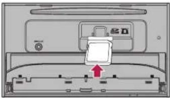 PIONEER AVH-4100NEX - Insert an SD memory card into the SD card slot. - 1